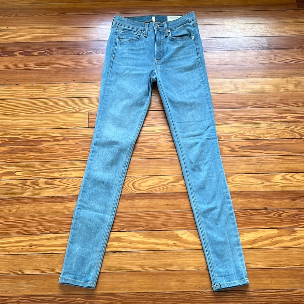 Rag & bone High Rise Skinny, Heather Size: 25